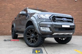 FORD-RANGER-VAPOR-BLACK-MACHINED-WITH-DARK-TINT